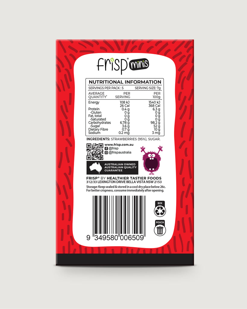 Mini's Multipack - Strawberry Diced Fruit Crisps - 35g