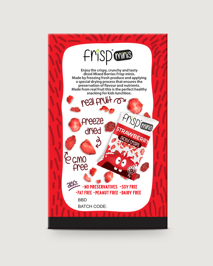Mini's Multipack - Strawberry Diced Fruit Crisps - 35g
