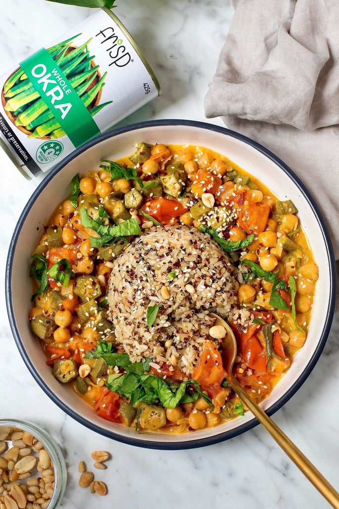 Creamy Low Carb Frisp Okra Curry