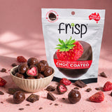 Choc-Coated Strawberry Crisps - 100g
