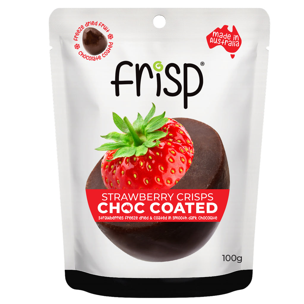 Choc-Coated Strawberry Crisps - 100g