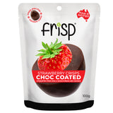 Choc-Coated Strawberry Crisps - 100g