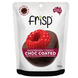 Choc-Coated Raspberry Crisps - 100g