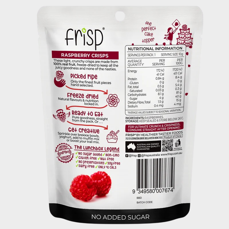 Frisp Raspberry Crisps 10g