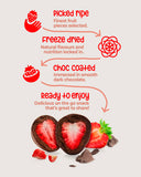 Choc-Coated Strawberry Crisps - 100g