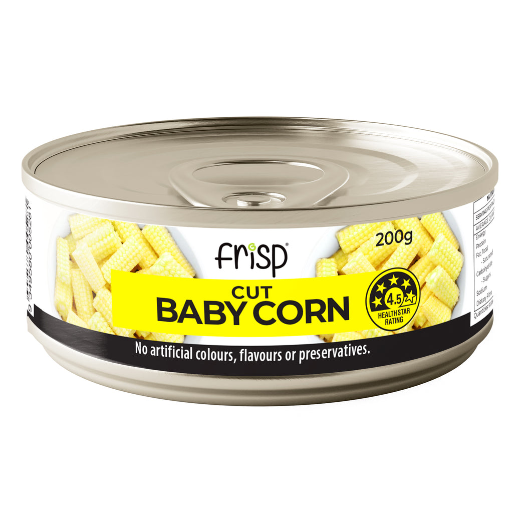 Frisp Canned Baby Corn Cut 200g