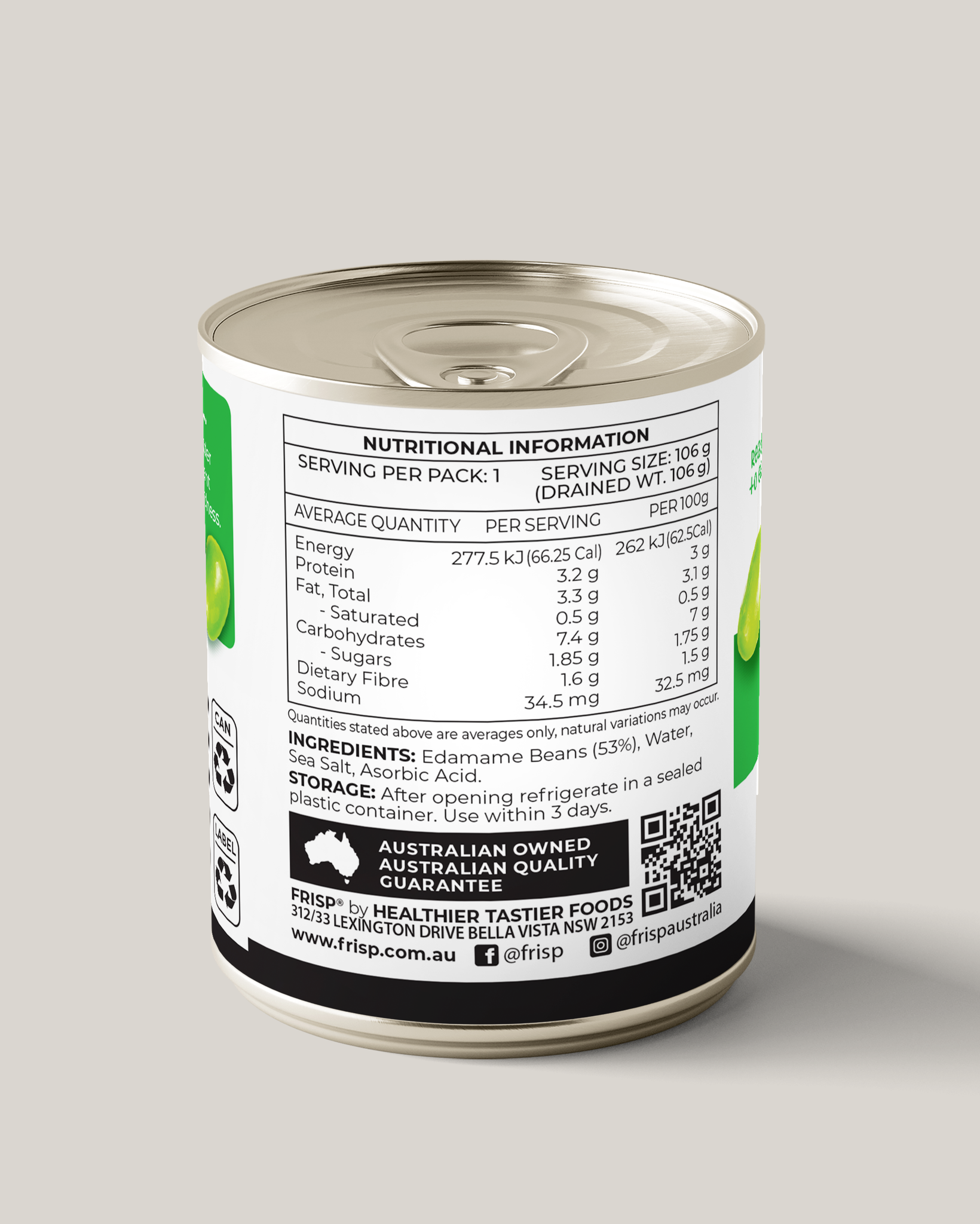 Frisp Edamame Beans 200g