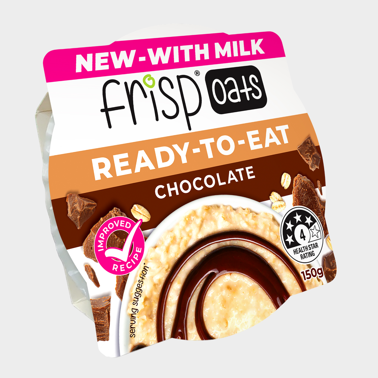 Frisp Ready to Eat Oats - Chocolate 150g